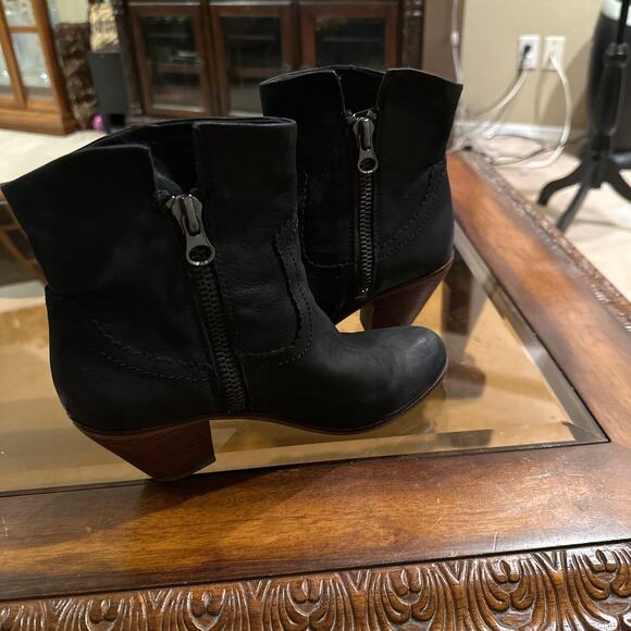 ⭐️ Womens Sam Edelman Louie Fringe Western Genuine Leather Boots  Size 7.5 - Picture 4 of 6